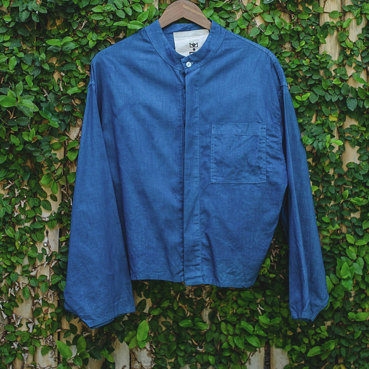 J.Crew Indigo Batik Cotton Scarf in Blue for Men